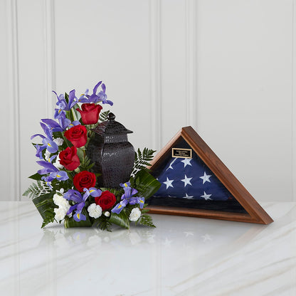 Patriotic Tribute Arrangement –  Evergreen Flowers, Tucson AZ