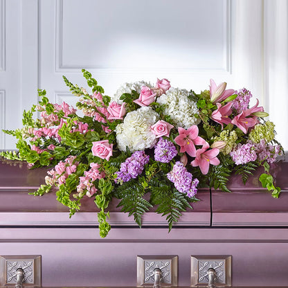 Life's Gratitude Casket Spray –  Evergreen Flowers, Tucson AZ