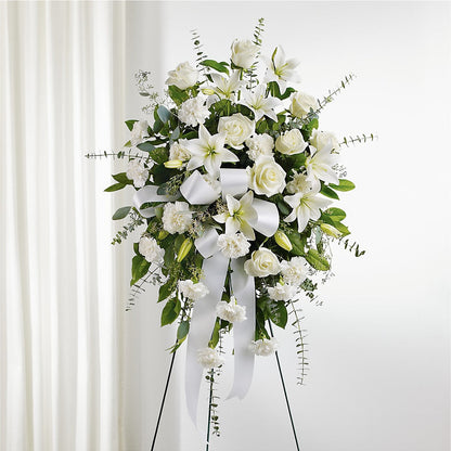 With Care Standing Spray –  Evergreen Flowers, Tucson AZ