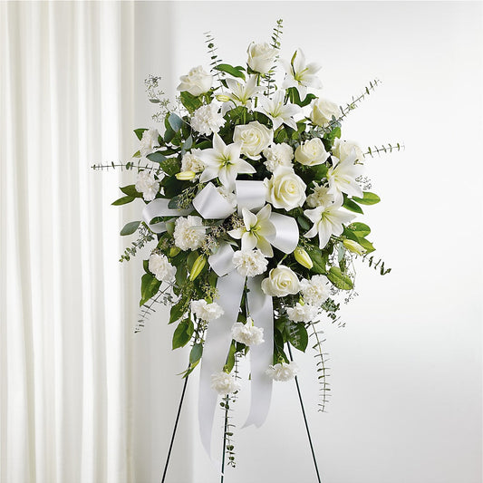 With Care Standing Spray –  Evergreen Flowers, Tucson AZ