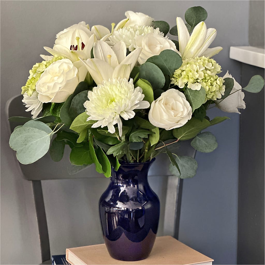 Snowy Dreams Bouquet –  Evergreen Flowers, Tucson AZ
