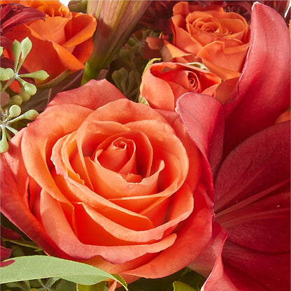 Crimson Leaves Bouquet –  Evergreen Flowers, Tucson AZ