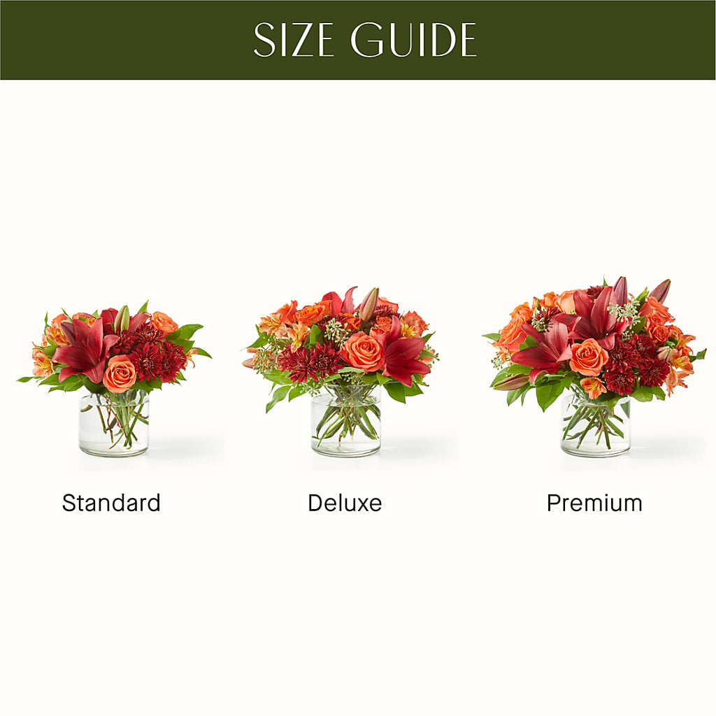 Crimson Leaves Bouquet –  Evergreen Flowers, Tucson AZ