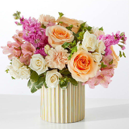 Paradise Bouquet with Ivory Vase –  Evergreen Flowers, Tucson AZ