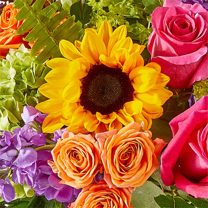 Vibrant Greetings Bouquet –  Evergreen Flowers, Tucson AZ