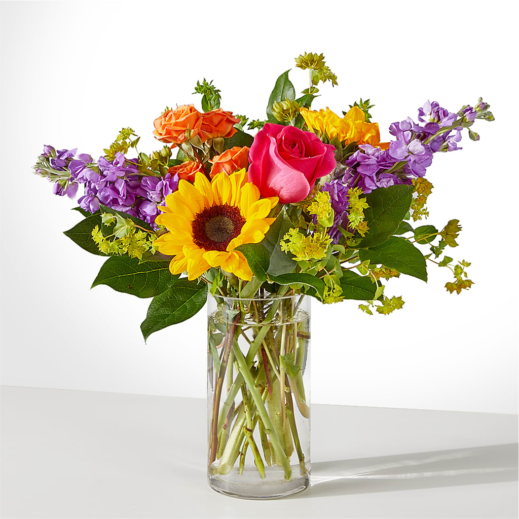 Vibrant Greetings Bouquet –  Evergreen Flowers, Tucson AZ