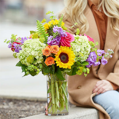 Vibrant Greetings Bouquet –  Evergreen Flowers, Tucson AZ