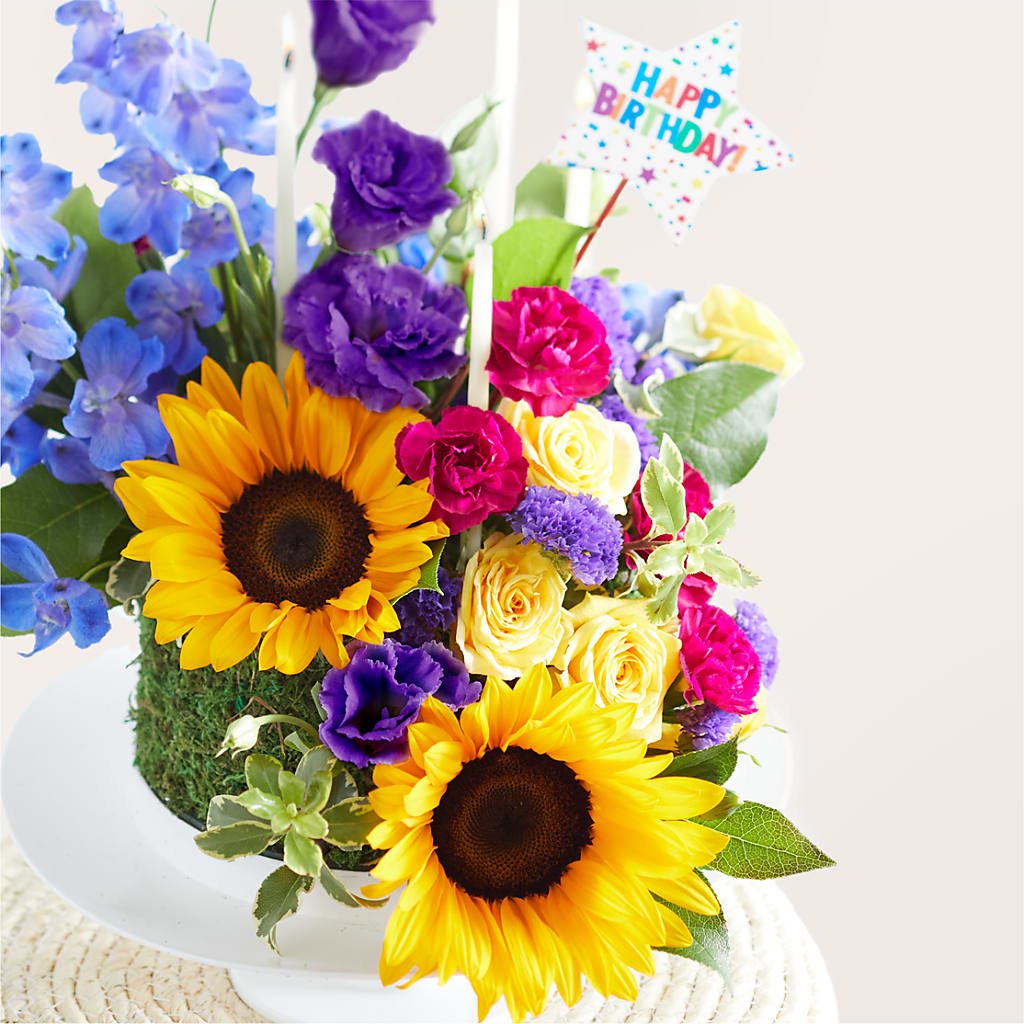 Star of the Day Floral Cake –  Evergreen Flowers, Tucson AZ