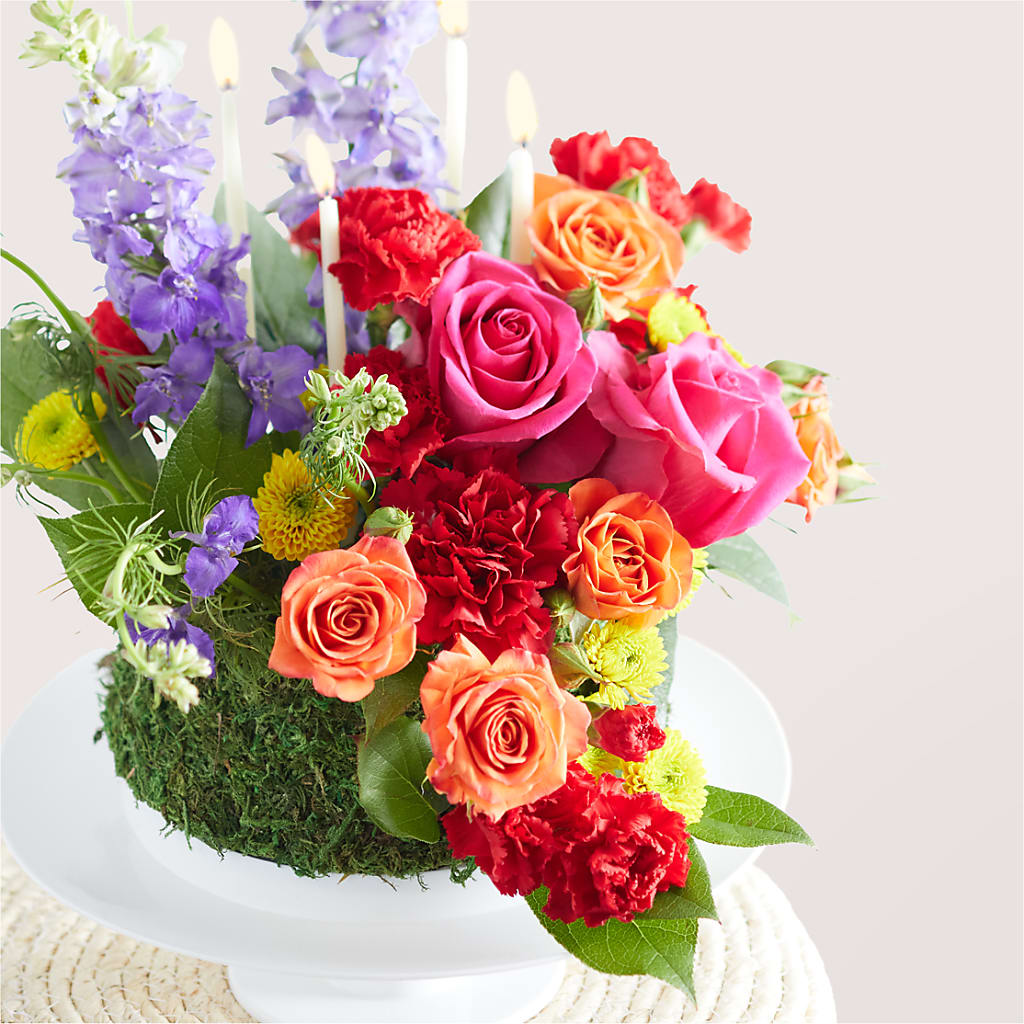 Best Year Yet Floral Cake –  Evergreen Flowers, Tucson AZ
