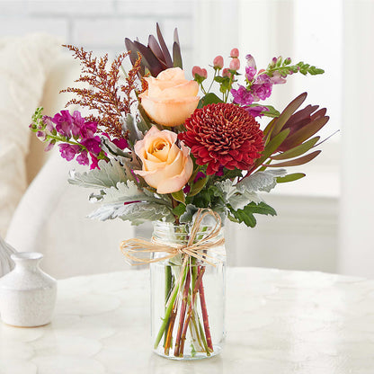 Moody Hues Bouquet –  Evergreen Flowers, Tucson AZ