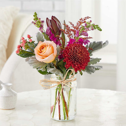 Moody Hues Bouquet –  Evergreen Flowers, Tucson AZ