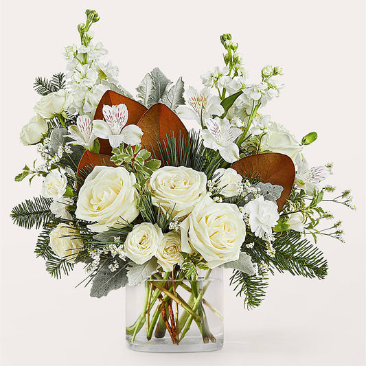 Fresh Snowfall Bouquet –  Evergreen Flowers, Tucson AZ